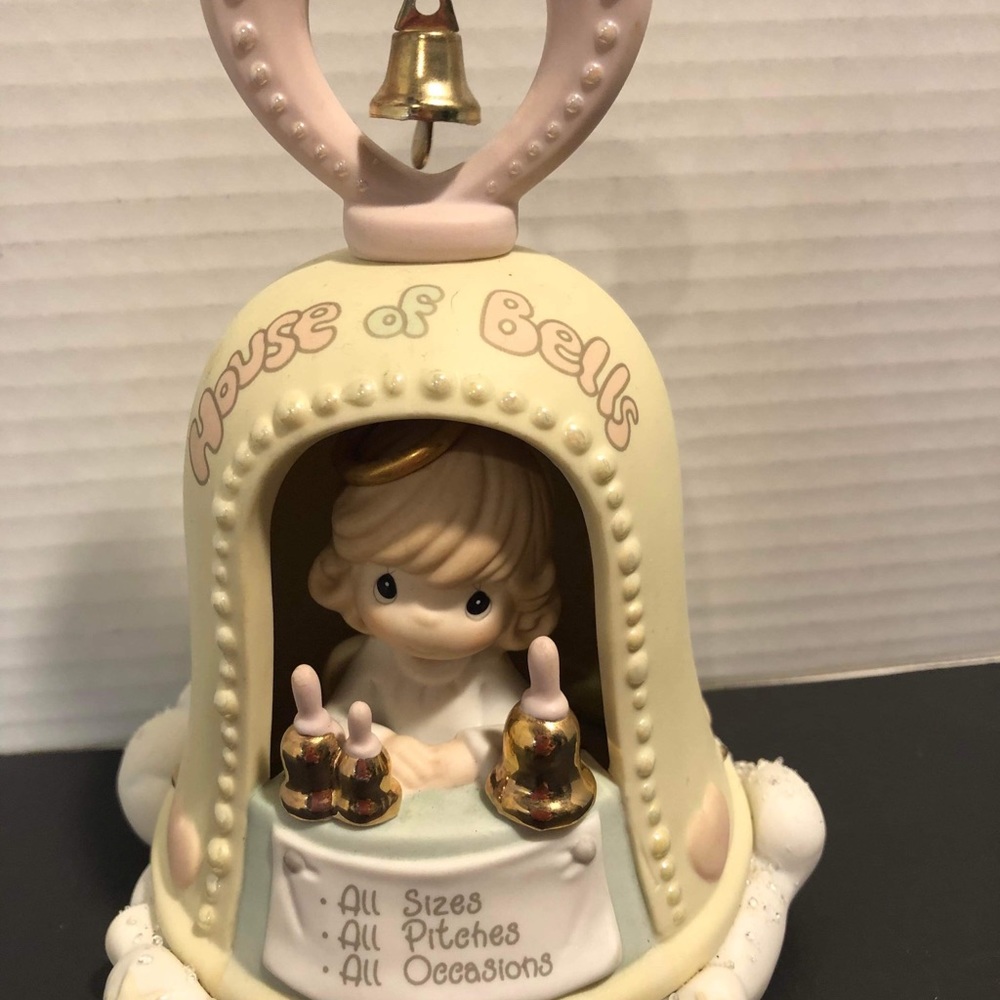 Precious Moments House of Bells #879614 Heavenly Daze 2002 Bell EUC